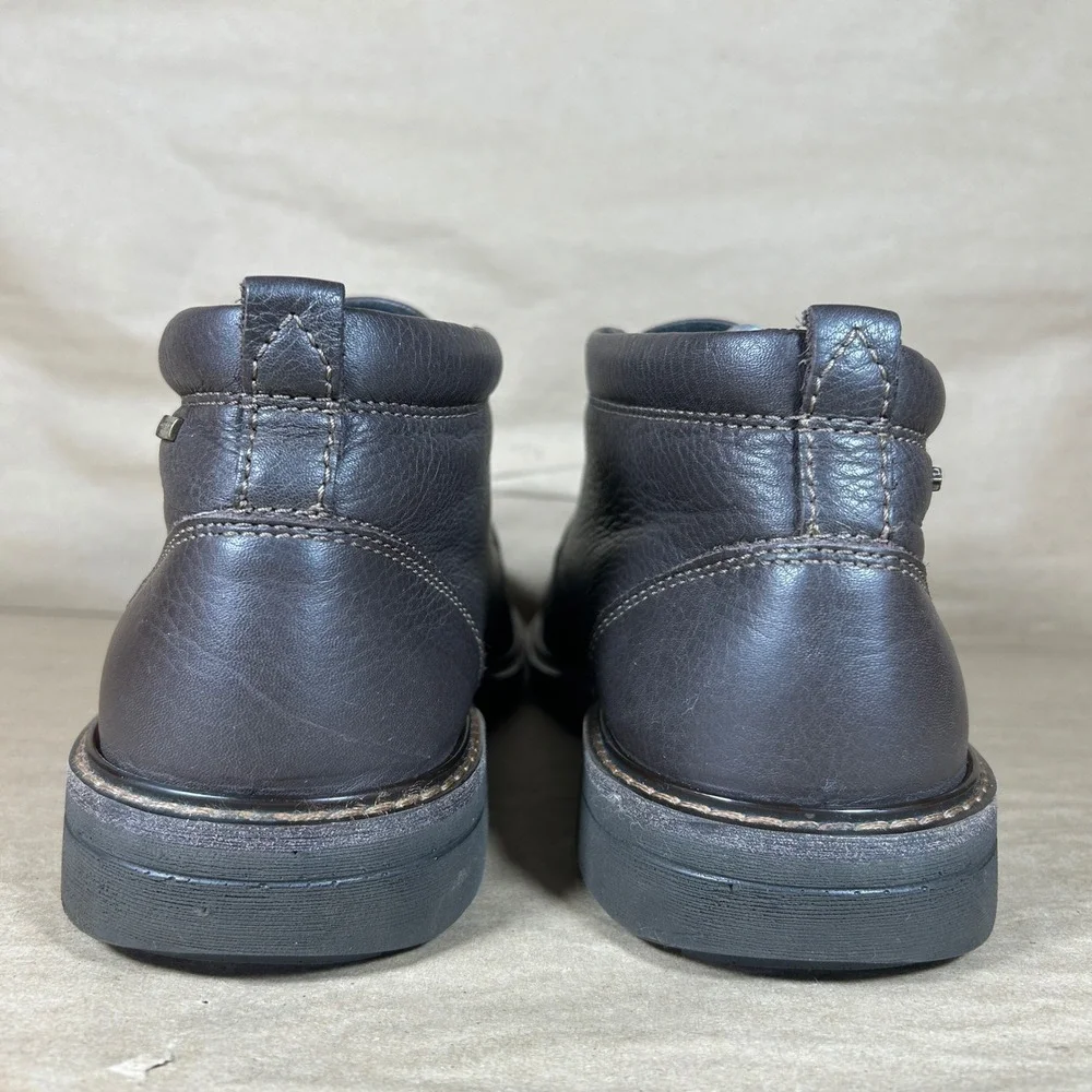 ECCO GORE-TEX Waterproof Chukka Boots Mens Size 9(42)-Brown Leather Ankle Boots